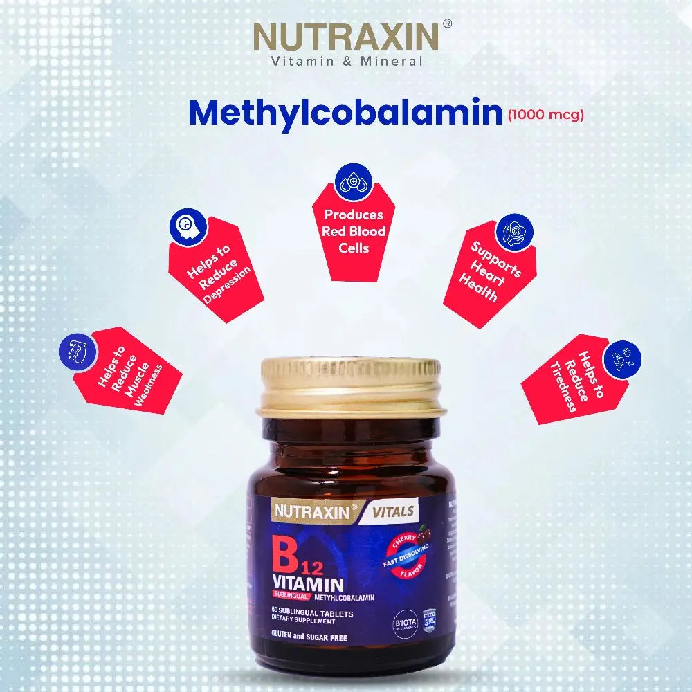 Nutraxin Vitamin B12 Tablets 1000mcg