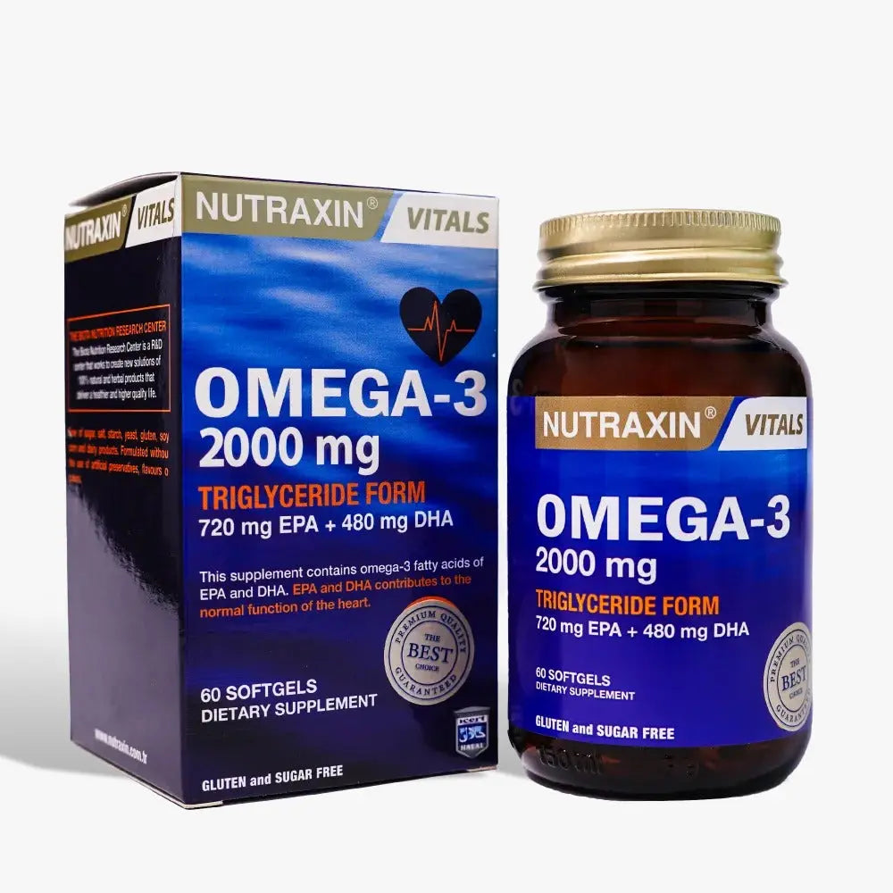 Nutraxin Omega-3 Fish Oil 2000mg Softgels 60s
