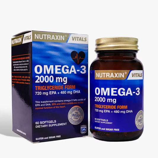 Nutraxin Omega-3 Fish Oil 2000mg Softgels 60s