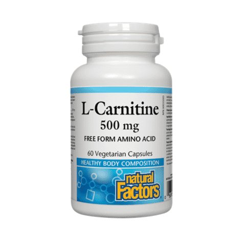 Natural Factors L-Carnitine 500mg, 60 Ct