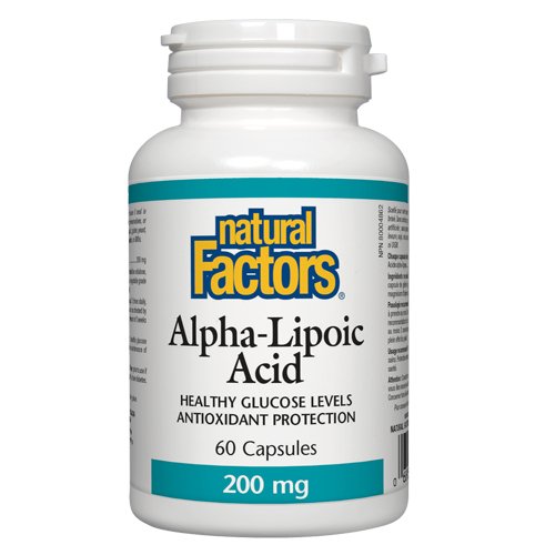 Natural Factors Alpha Lipoic Acid 200 mg, 60 Ct