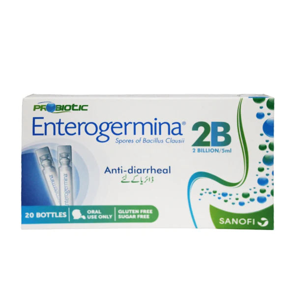 Enterogermina 2 Billion Probiotic Bottles, 20 Ct - Sanofi