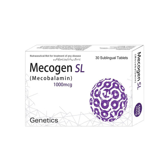 Genetics Mecogen SL (Mecobalamin 1000mcg), 30 Ct