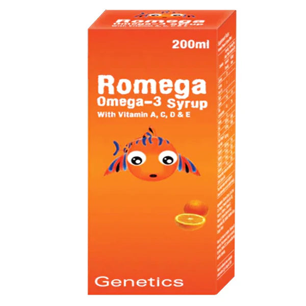 Genetics Romega Omega-3 Syrup, 200ml